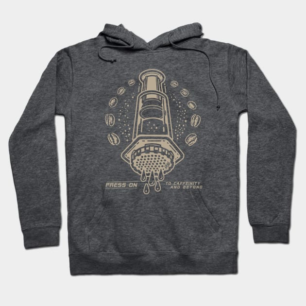 Aeropress Coffee: To Caffeinity... and Beyond! Hoodie by BradAlbright